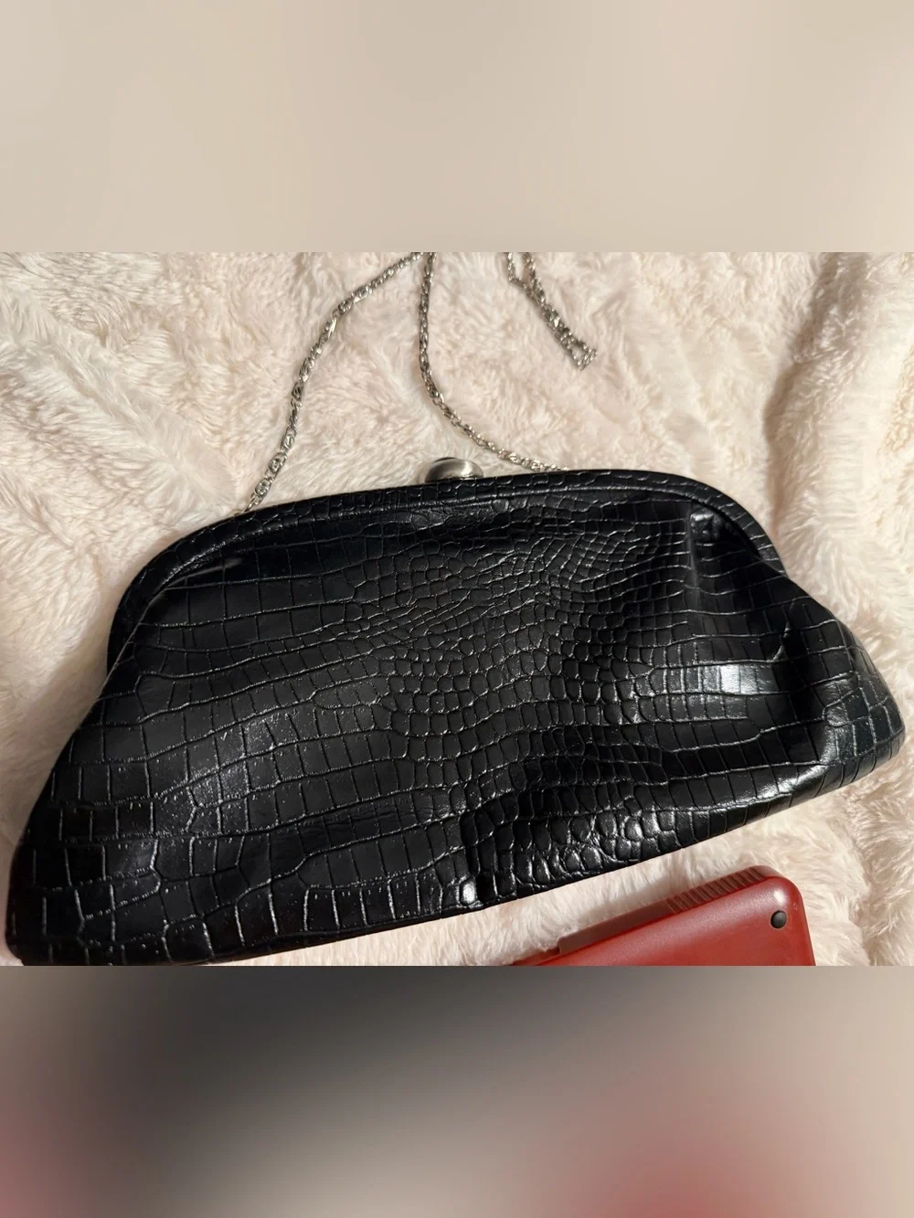 Coldwater Creek black croc